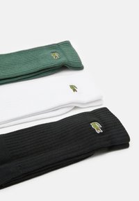 Lacoste CHAUSSETTES UNISEX 3 PACK  - Socken - black/white/sequoia