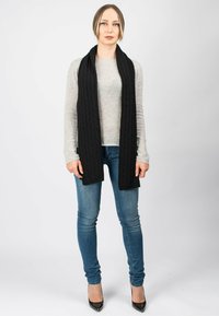 Dalle Piane Cashmere BRAIDED - Sjal / Tørklæder - nero