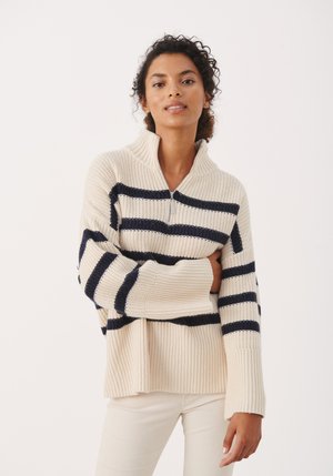 RAJANAPW - Svetr - whitecap gray stripe