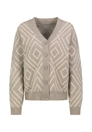 Strickjacke - dark-beige