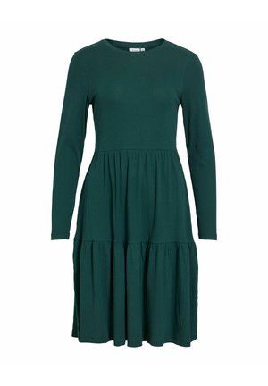 VILA, SHORT DRESS VIHOLLIE LONG SLEEVED - Robe pull - ponderosa pine