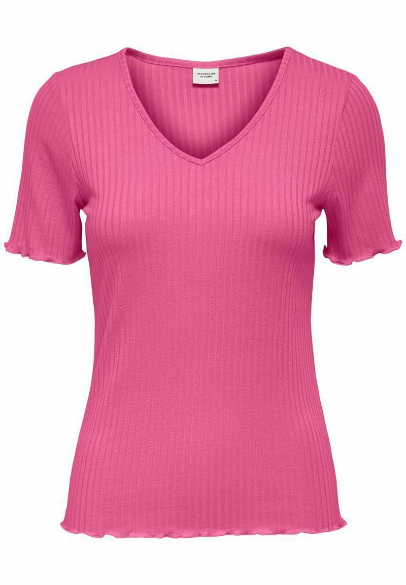 JDY FRANSISKA VNECK Tshirts basic shocking pink/pink Zalando.dk
