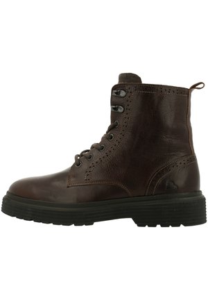 Lace-up ankle boots - brown