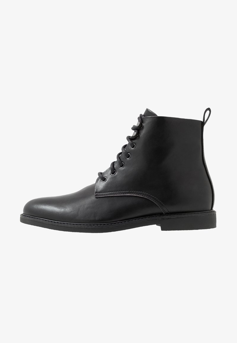 Pier One Stivaletti stringati - black
