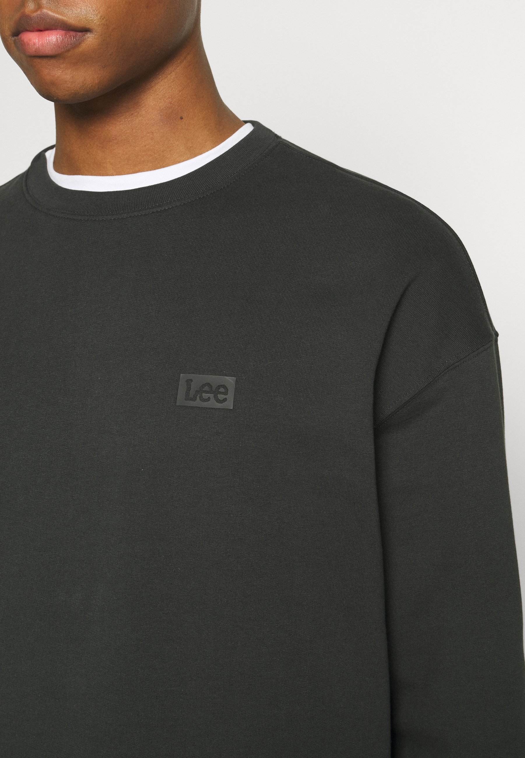 washed black sweatshirt