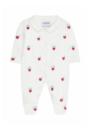 JoJo Maman Bébé EMBROIDERED REGULAR FIT - Overal na spanie - strawberry