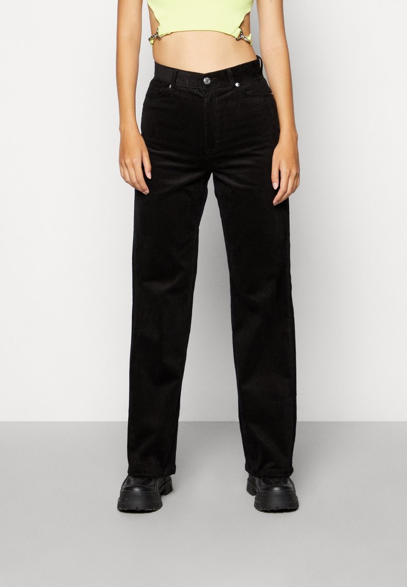 Monki Tygbyxor - black