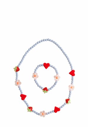 STRAWBERRY HEART AND  SET  - Nyaklánc - blue