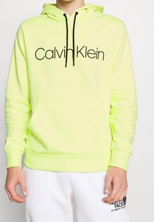 Felpa con cappuccio - neon yellow