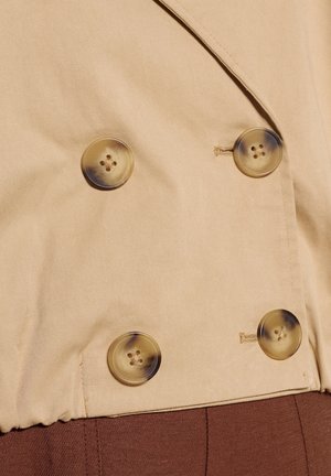 Apricot, CROPPED TRENCH COAT - Blouson Bomber - stone