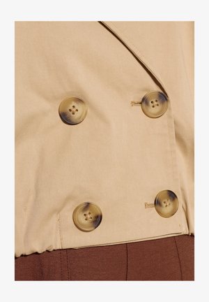 Apricot, CROPPED TRENCH COAT - Blouson Bomber - stone