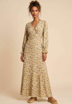 AMERICANDREAMS, KOKO - Vestito lungo - dusty green flower