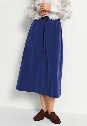 Rich & Royal MIDI WITH DETAILS - A-vonalú szoknya - midnight blue