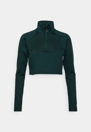 DKNY BALANCE QUARTER ZIP CROPPED - Langarmshirt - ponderosa pine