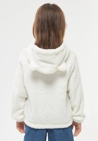 Terranova ZIPPED HOODIE - Giacca in pile - bianco lana