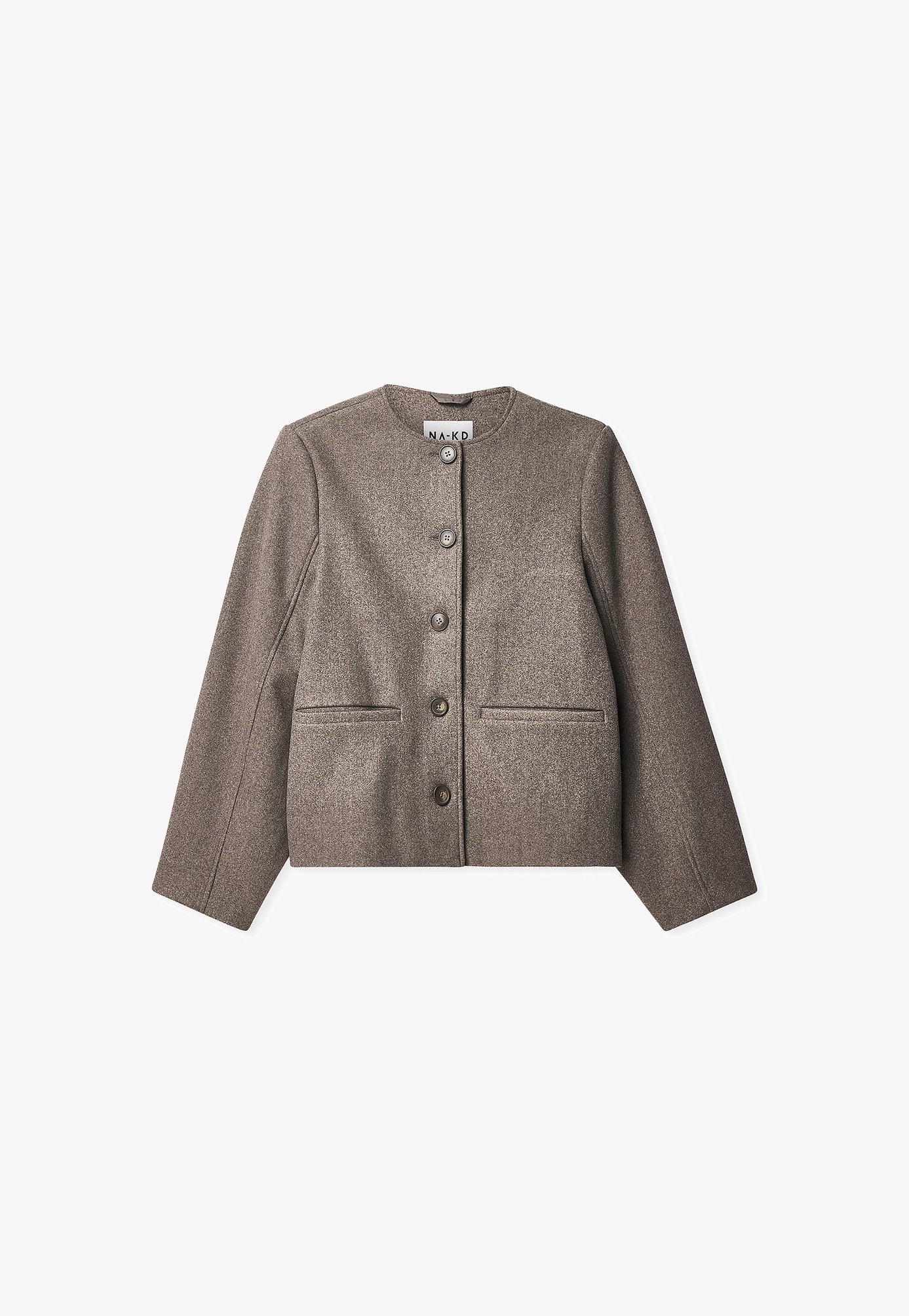 Cos Taillierte Strickjacke Kurz Next V-NECK Strickjacke Black