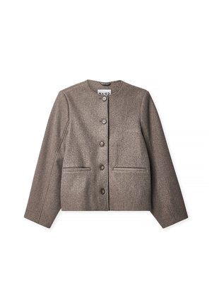 ROUNDED SLEEVE SHORT - Summer jacket - dark brown