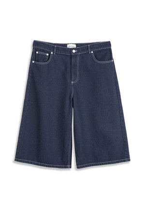 EN CONTRAST STITCHING - Jeans Shorts - raw denim