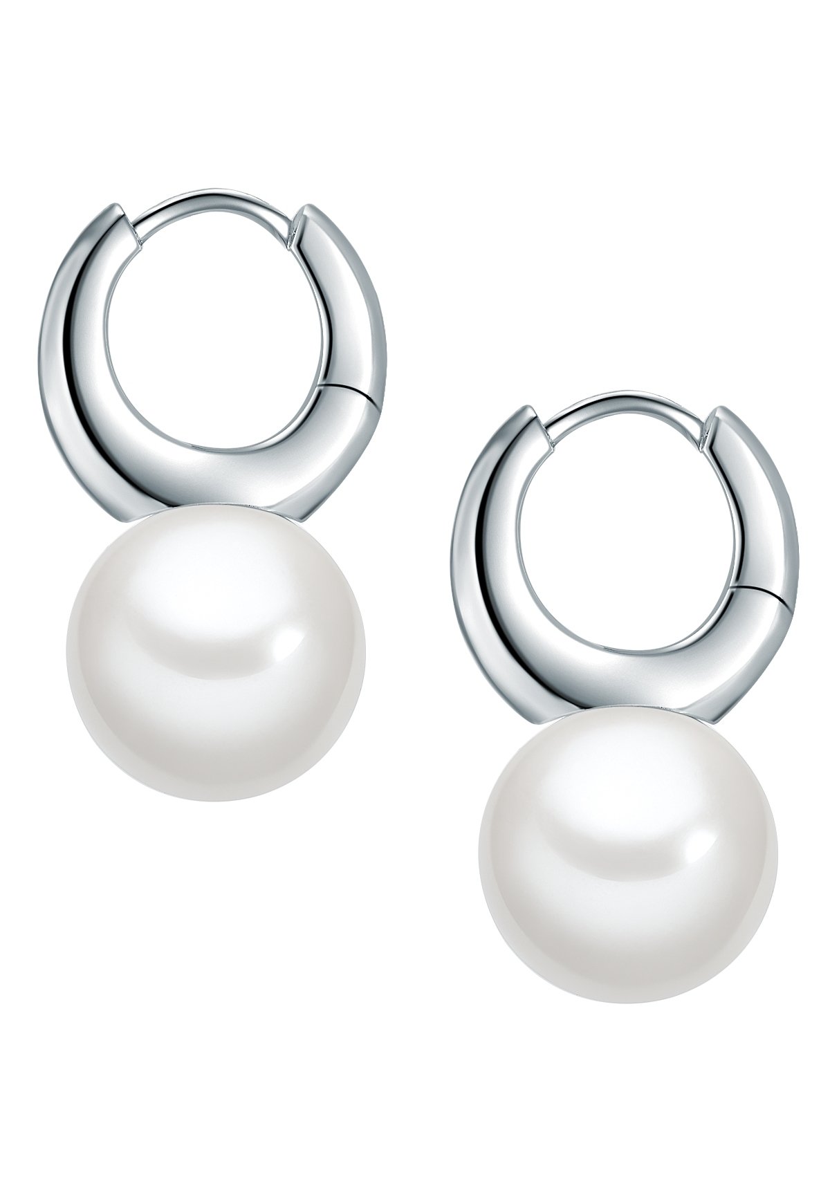 Silver hoop earrings
