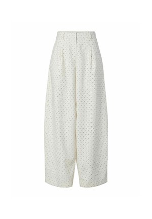 YAS, TROUSERS YASDOTLY HW BARREL - Broek - star white