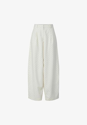 YAS, TROUSERS YASDOTLY HW BARREL - Broek - star white