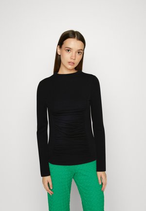 Pieces PCMAXA MOCK NECK - Top s dlouhým rukávem - black