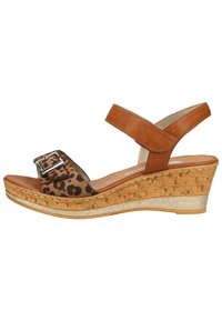 Remonte Platform sandals - loam/cayenne