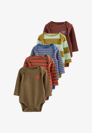 Next, REGULAR FIT - LONG SLEEVE BODYSUITS 5 PACK . - Body - multi stripe