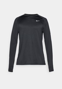 STRIDE TOP - Langærmet T-shirt - black/reflective silver-coloured