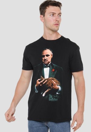 Cotton Soul, GODFATHER PAINTED POSTER - Print T-shirt - black