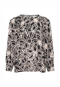 Unselected, black light beige flower
