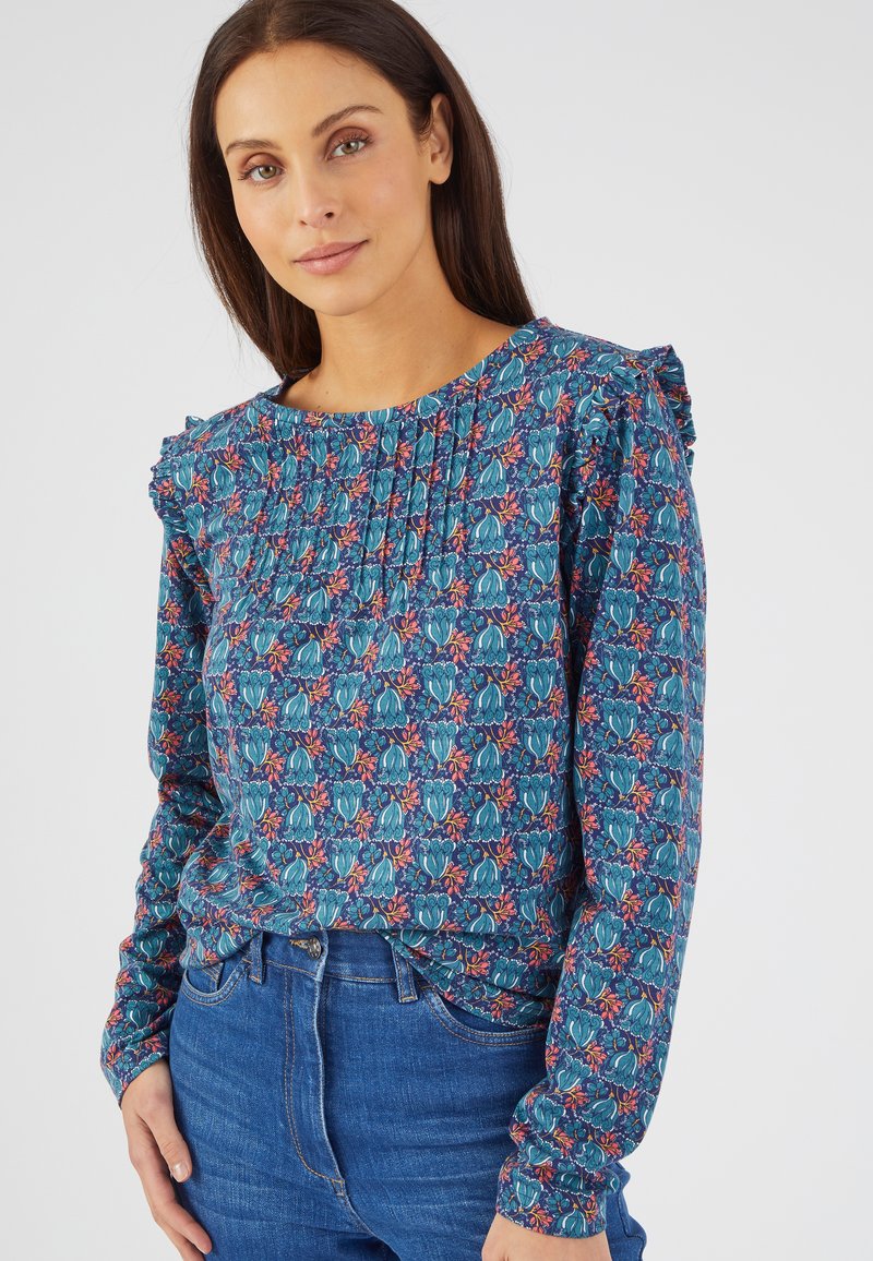 Damart FANTAISIE  - Maglietta a manica lunga - bleu fleuri