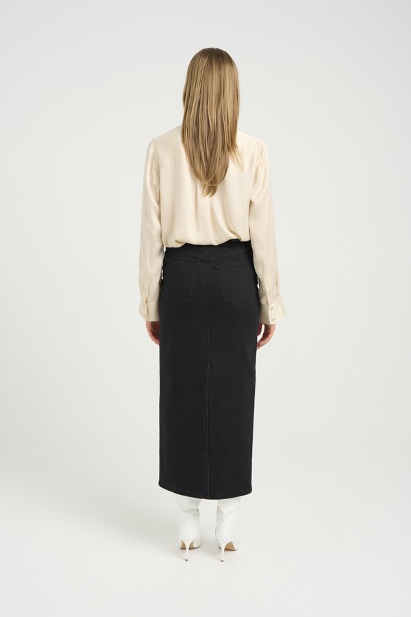 SILKE - Button-down blouse - birch4