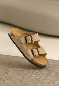 LEATHER UNISEX - Hausschuh - beige