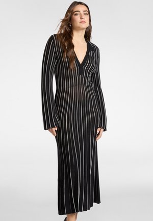 A RIGHE - Gebreide jurk - nero