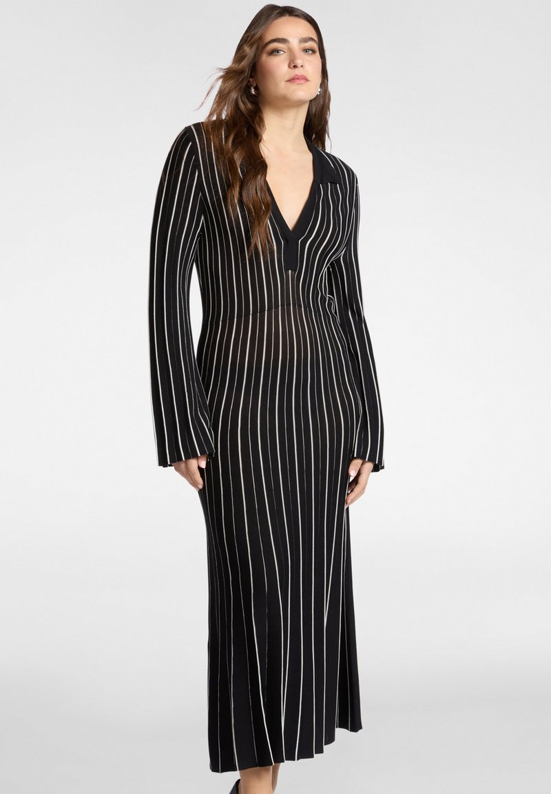 Elena Mirò A RIGHE - Vestido de punto - nero/negro - Zalando.es