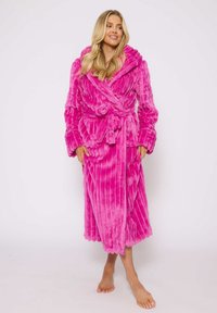 Loungeable LUXURY PLUSH HOODED MAXI Accappatoio pink/fuxia