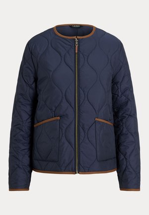 Lauren Ralph Lauren, TWILL-TRIM ONION-QUILTED JACKET - Mezisezónní bunda  - dark navy