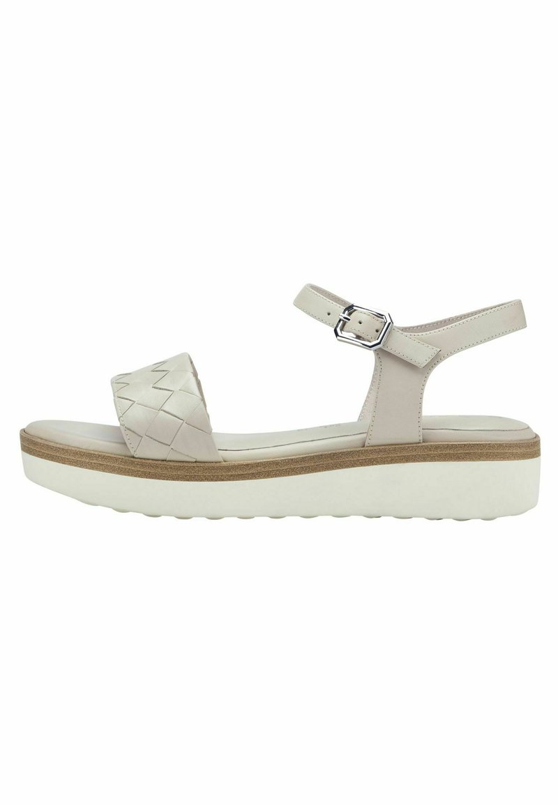 tamaris keilsandalette beige