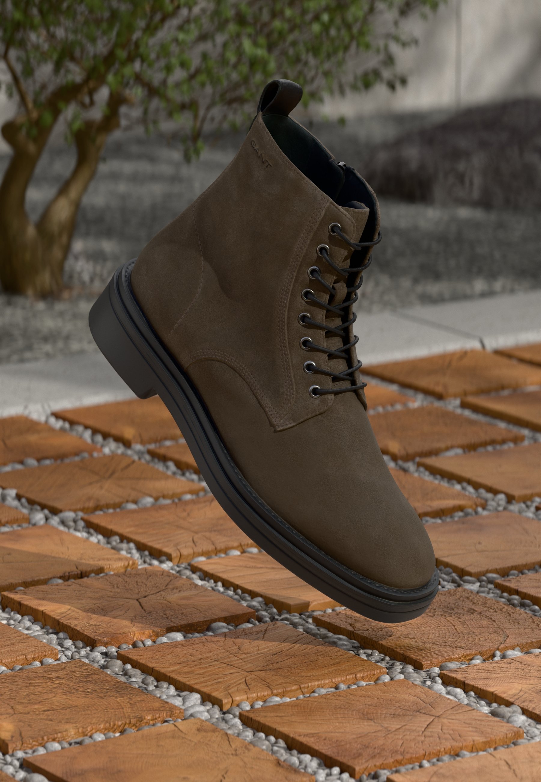 GANT - Boggar, Lace up Ankle Boots, Real Leather, Made in Portugal 44 / US 11 GANT BOGGAR - Lace-up ankle boots - tobacco brown/brown  main image 3