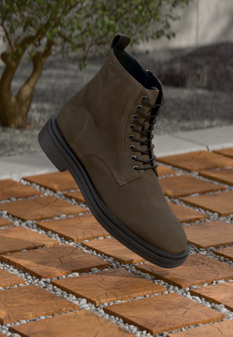 GANT BOGGAR - Lace-up ankle boots - dark gray
