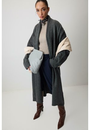 LONG - Kardigán - antrasit