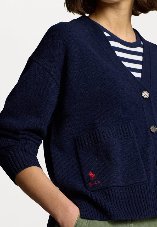 WOOL BLEND V NECK CARDIGAN - Cardigan3