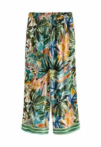 Next PETITE FIT - RELAXED  - Stoffhose - multicoloured palm print