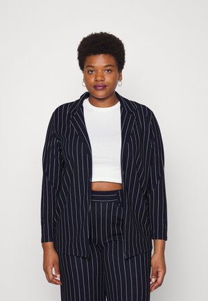 ONLY Carmakoma CARSANIA  - Blazer - night sky stripes/cloud dancer