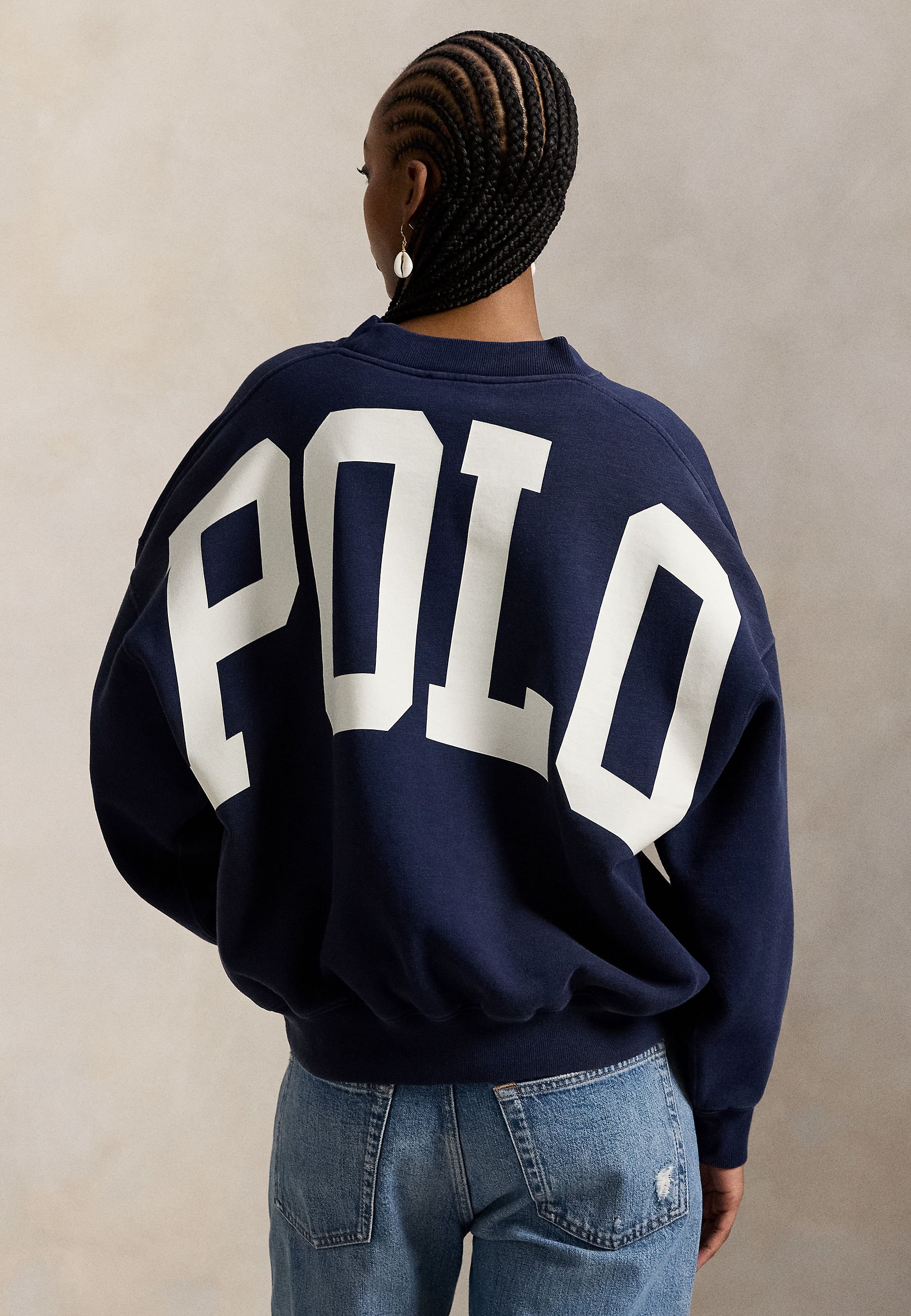 Polo Ralph Lauren OVERSIZE BACK LOGO - Sweatshirt - newport navy