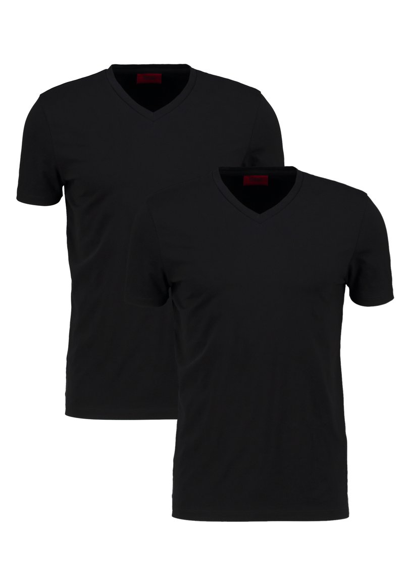 black tee v neck