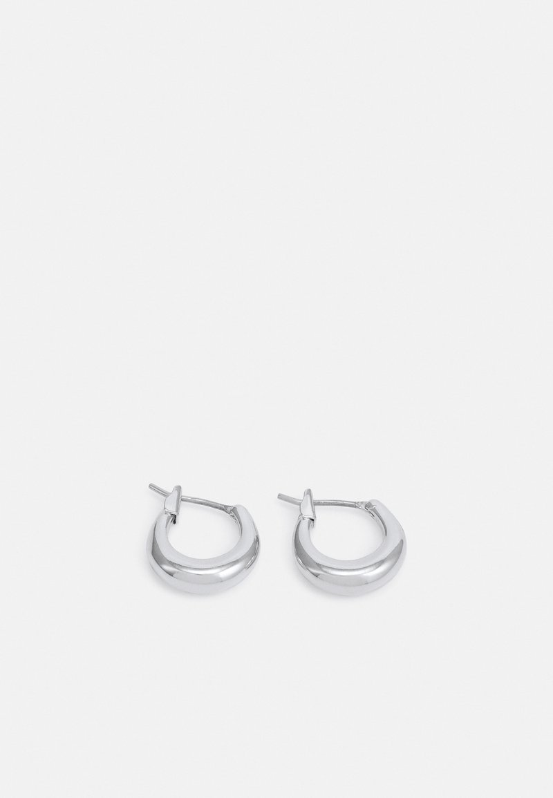 Weekday MIJA MINI HOOP EARRINGS - Brincos - silver-coloured