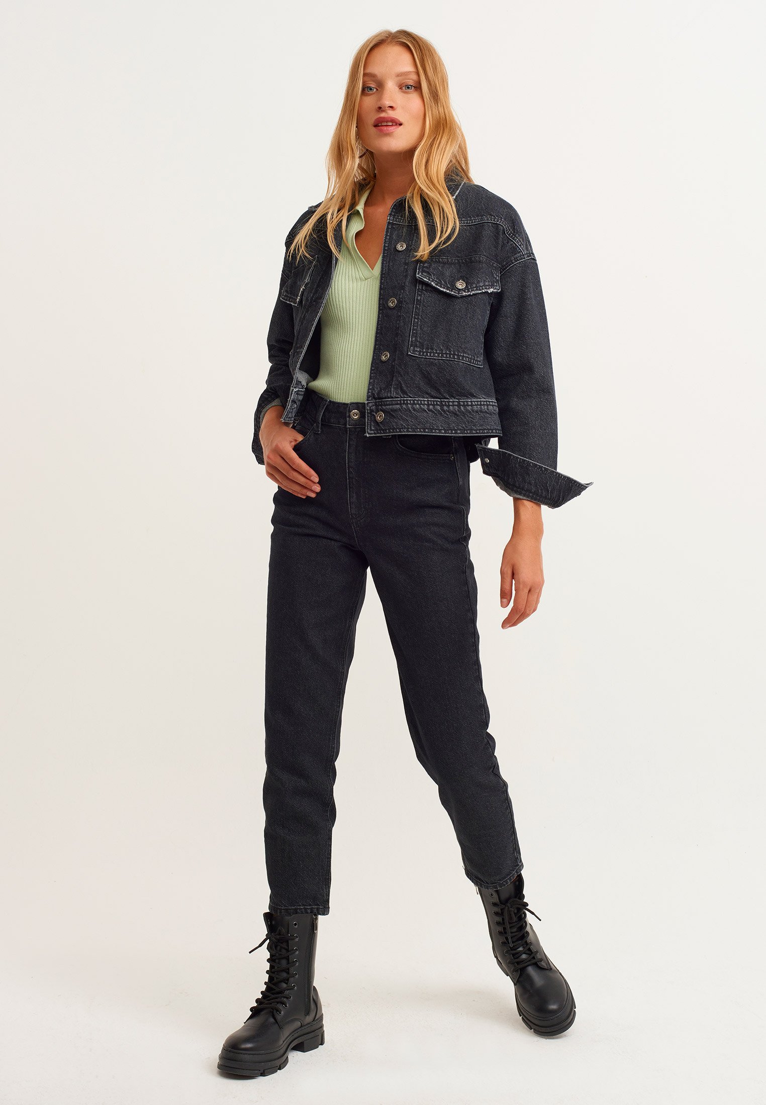 OXXO Giacca di jeans - black denim/nero denim - Zalando.it
