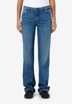 NMNILA WIDE - Wide leg - medium blue denim